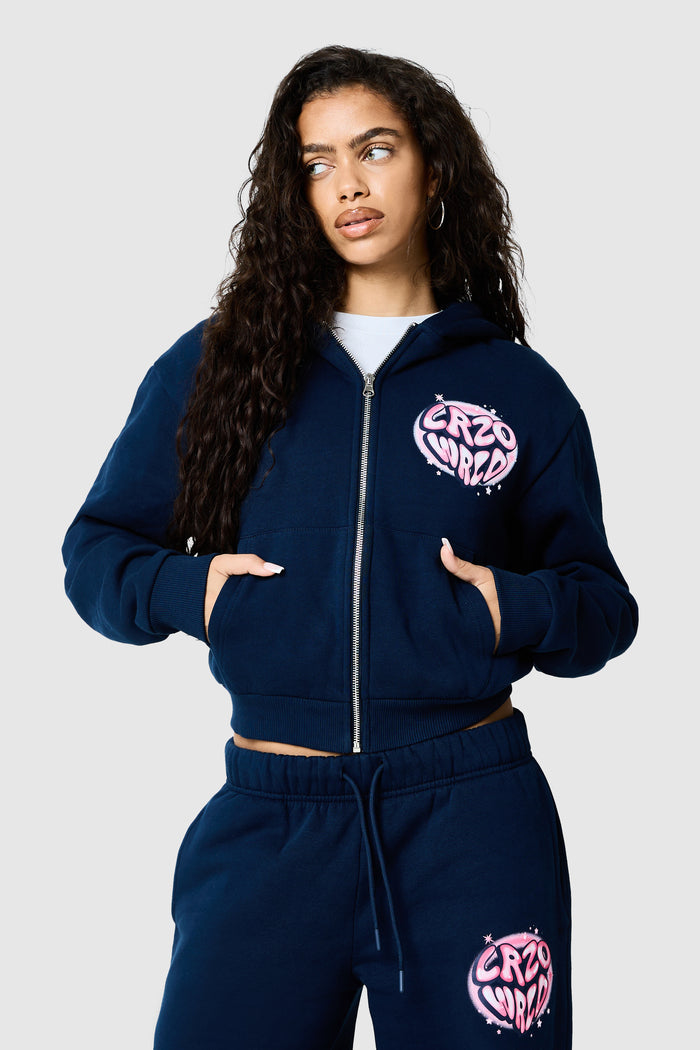 Womens Nova Hood - Ebony Blue