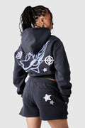 Womens Shoot For The Stars Hood 2.0 - Volcano Grey