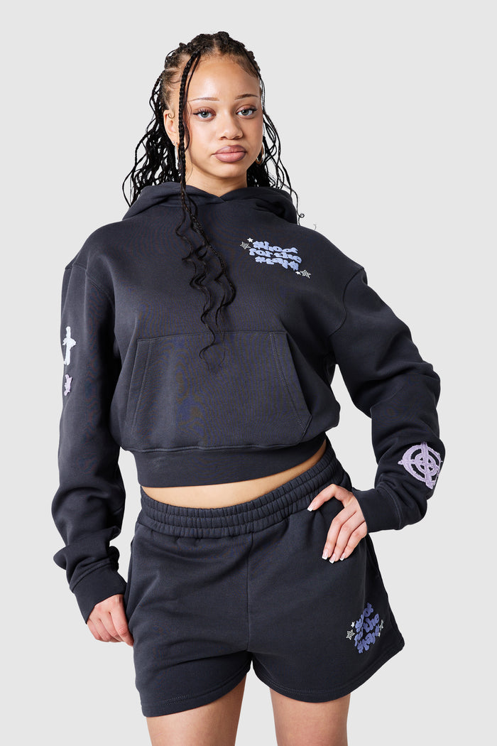 Womens Shoot For The Stars Hood 2.0 - Volcano Grey