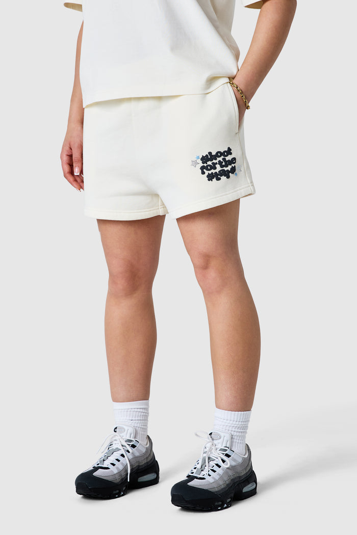Womens Shoot For The Stars Shorts 2.0 - Cream