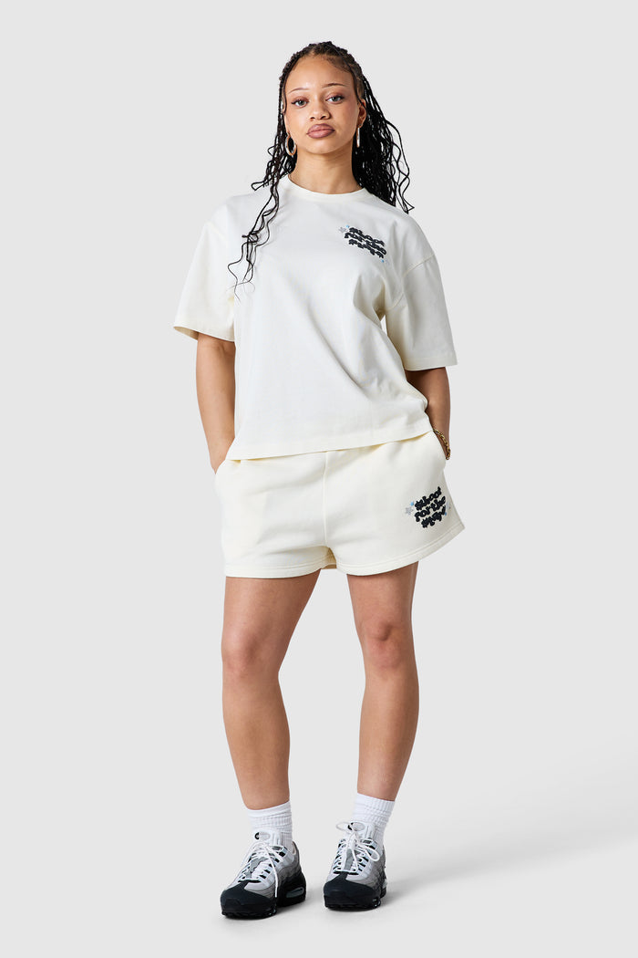 Womens Shoot For The Stars Shorts 2.0 - Cream