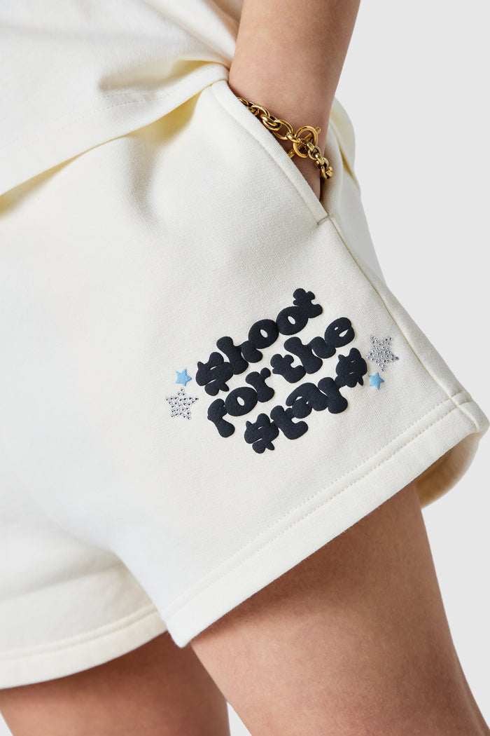 Womens Shoot For The Stars Shorts 2.0 - Cream