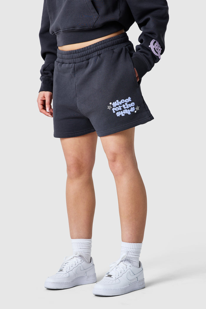 Womens Shoot For The Stars Shorts 2.0 - Volcano Grey