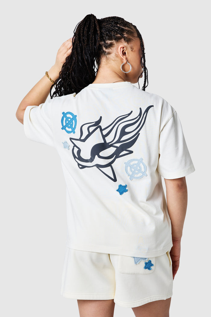 Womens Shoot For The Stars Tee  - Cream