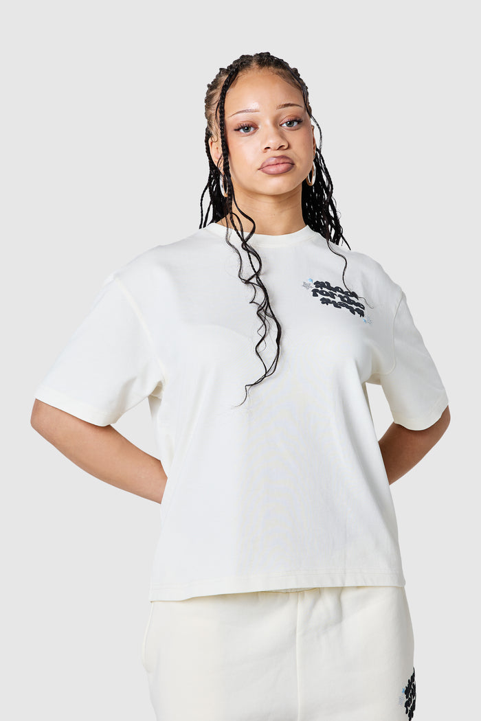 Womens Shoot For The Stars Tee  - Cream