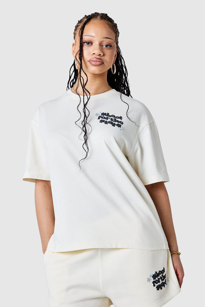 Womens Shoot For The Stars Tee  - Cream