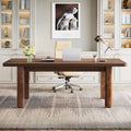 Wood Executive Desk, 62.99" Sturdy Computer Desk Conference Table Tribesigns