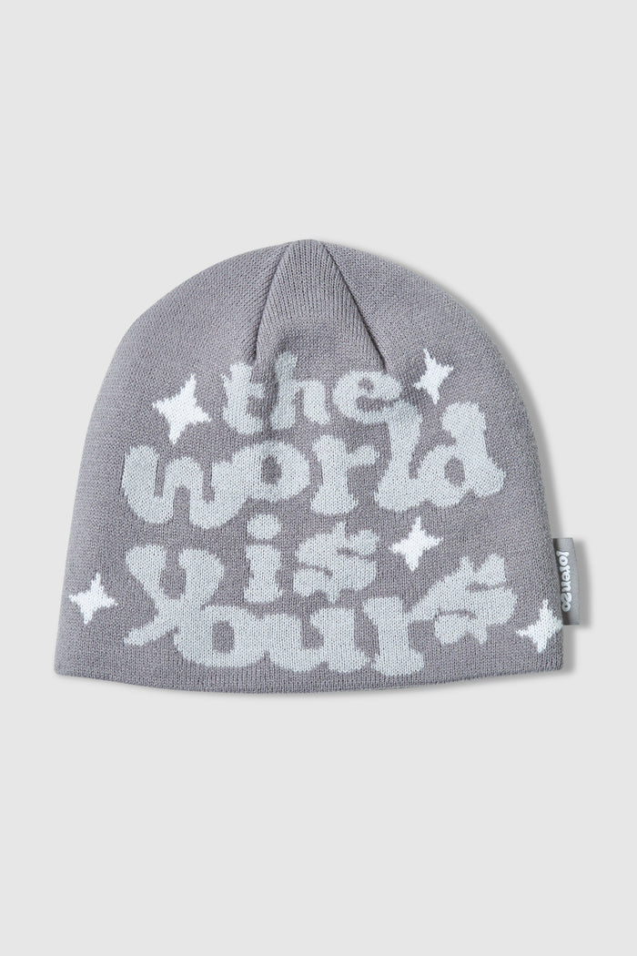 World Is Yours Beanie - Grey