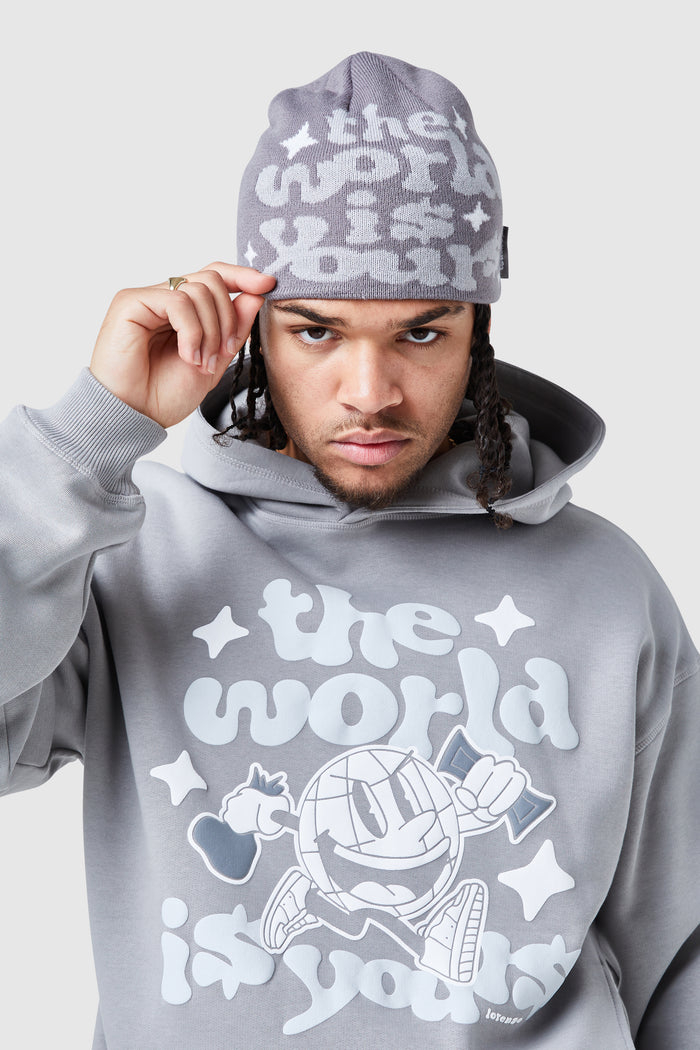 World Is Yours Beanie - Grey