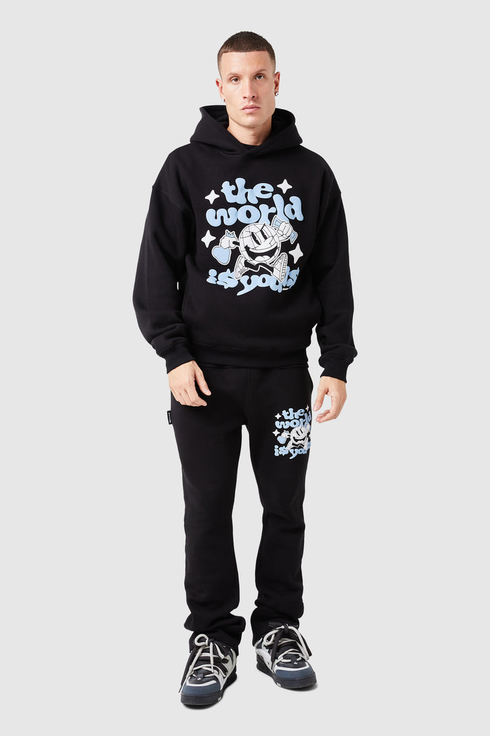 World Is Yours Hood - Black