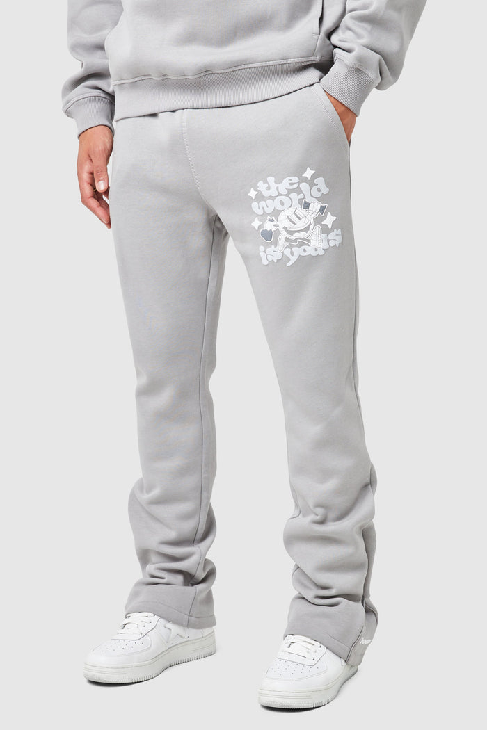World Is Yours Tracksuit - Steel Grey