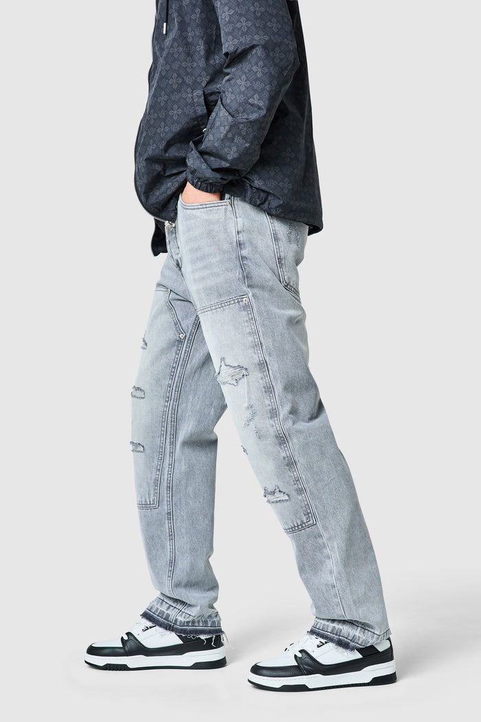 Xavier Relaxed Jean - Light Grey