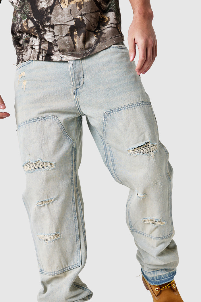 Xavier Relaxed Jean - Sand Blue