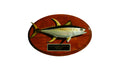 YELLOWFIN TUNA TROPHY PLAQUE, HORIZONTAL