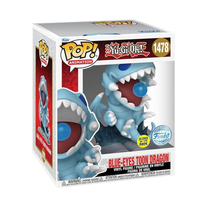 Yu-Gi-Oh - Blue Eyes Toon Dragon US Exclusive Glow 6" Pop! Vinyl [RS]