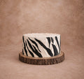 Zebra Textured Cake Prop - Safari Photography Prop